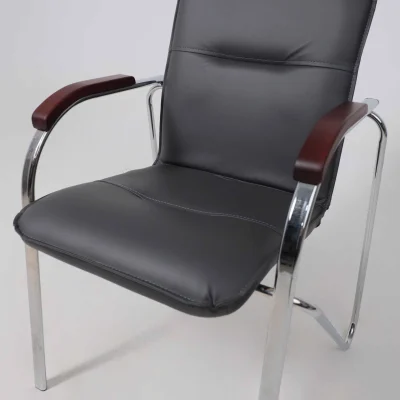 Кресло SAMBA AKS-1 Pegasso темно-серый, подлокотники дерево темное_16