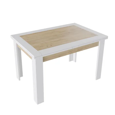 Стол раздвижной ХЬЮСТОН Тип 4, 1200(2300)*790, дуб крафт золотой/белый фотография