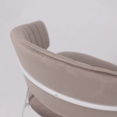 Стул AV 433, светло-коричневый бархат H-61/белый_14