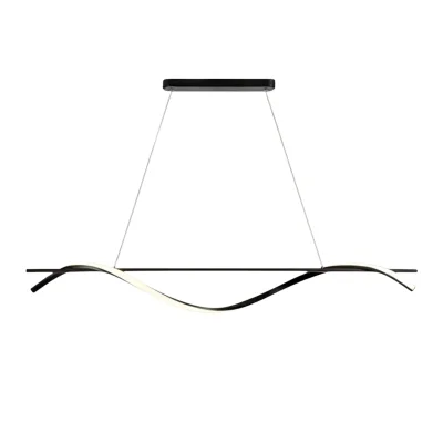 Светильник WAVE, потолочный, LED, 100 см, черный фотография