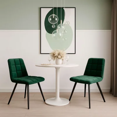 Стул ROM D, b10 GREEN LUX\черный_3