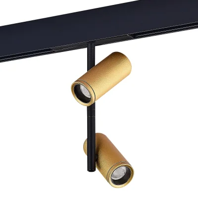 Магнитный трековый светильник Золотистый LED 1*16W 3000K 1 100Lm Ra>90 36° IP20 D45xH24 SKYLINE 48_4