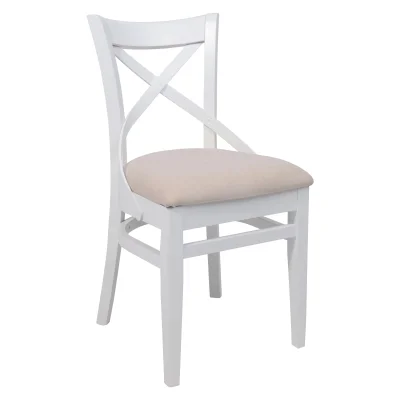 Стул СОЛО ВЕНСКИЙ, кремовый велюр Vivaldi 02/белый фотография