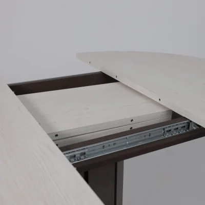 Стол раздвижной на опоре ONTARIO,1000(1300)*760*1000, (сосна каньон/коричневый)_12