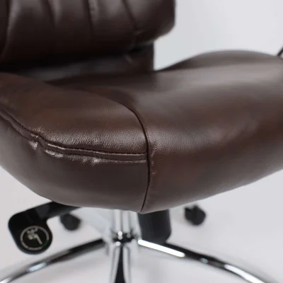 Кресло поворотное KING A, мультиблок, натуральная кожа, темно-коричневый_8
