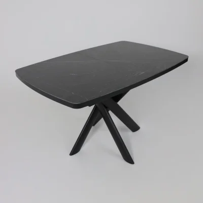 Стол LEONEL-130, раздвижной 130(165)х85, STONE BLACK ST CER/Черный_8