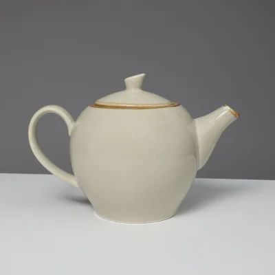 Чайник заварочный VITAL, фарфор, бежевый, 1,2л фотография