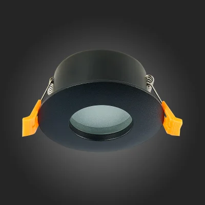 Св-к встр. Черный GU10 1*50W  IP44 D84xH50 220V Без ламп Встраиваемые светильники_5