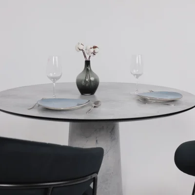 Стол AV 1317, HPL+МДФ, нераздвижной 1200 Мрамор Марквина синий/черный_6