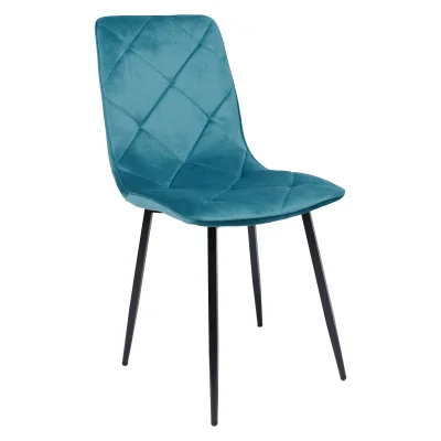 Стул MIRA, морской велюр HLR60/черный фотография