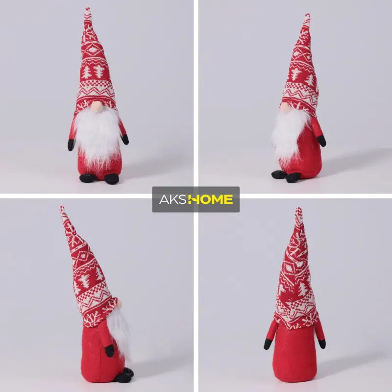 Интерьерное украшение "Гном с орнаментом", 40см, красный (RY-123)_preview_3