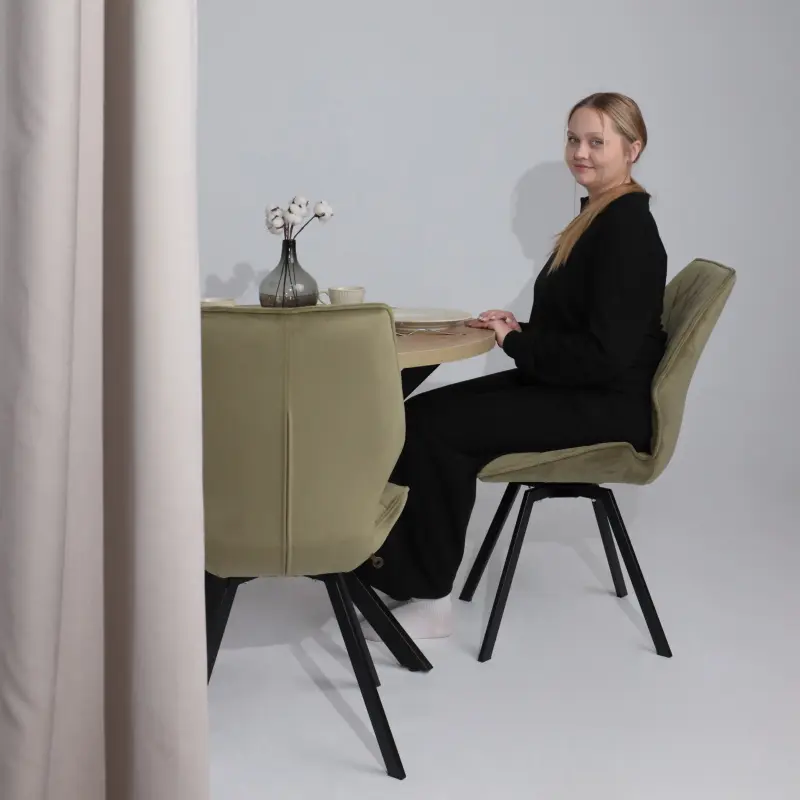 Стул Rafael M-R 360, d12 OLIVE LUX\черный_preview_7