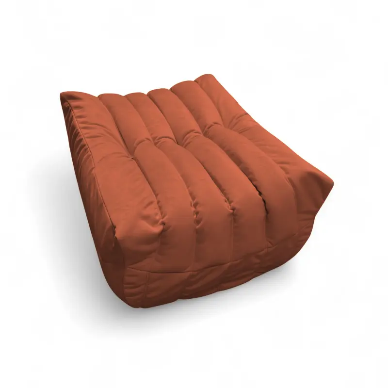 Бескаркасное кресло-пуф Француз BeanBag 90*45 / микровелюр, Морковь_preview_3