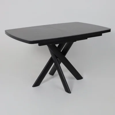 Стол LEONEL-130, раздвижной 130(165)х85, STONE BLACK ST CER/Черный_7