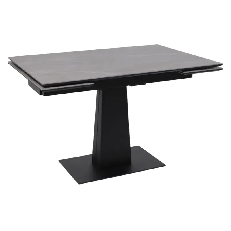 Стол AV 2119, МДФ+керамика, раздвижной 1200 (1800)*800 серый, матовый LARKA GREY/черный фотография