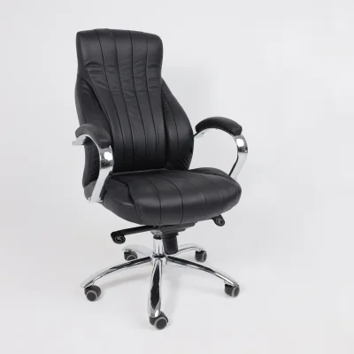 Кресло поворотное MASTIF, мультиблок, натуральная кожа, черный_19