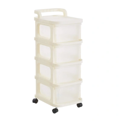 Этажерка TARAS, прозрачный белый фотография