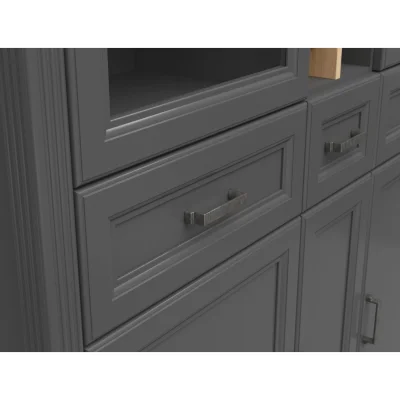 Н.м. "JASMIN" шкаф REG2W3D3S с подсветкой, к.Графит+Дуб артизан/ф.Графит_4