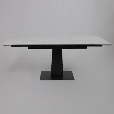 Стол AV 2119, МДФ+керамика, раздвижной 1200 (1800)*800 белый, глянцевый CARLA LARKIN /черный_20