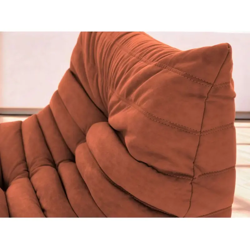 Бескаркасное кресло-шезлонг Француз BeanBag 90*35 / микровелюр, Морковь_preview_3