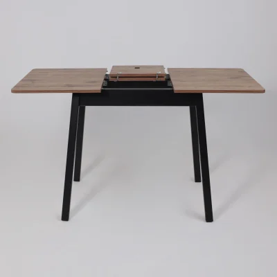 Стол TIRK RADIAL-94, раздвижной 94(126)х64, Дуб Веллингтон/Чёрный_21