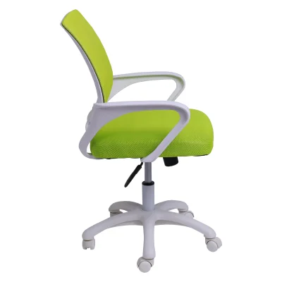 Кресло поворотное RICCI NEW, WHITE (салатовый)_7