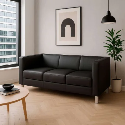 Диван Бета 3, экокожа Pegasso черный_2