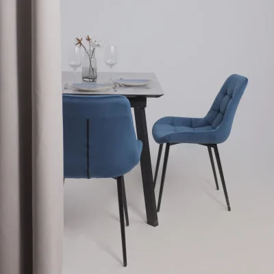 Стул AV 405, синий бархат Confetti deep ocean/черный_3