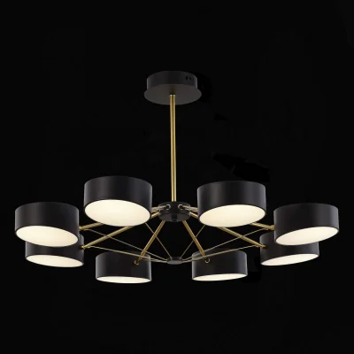 Светильник потолочный Черный, Золотистый/Черный LED 8*10W VALLE фотография