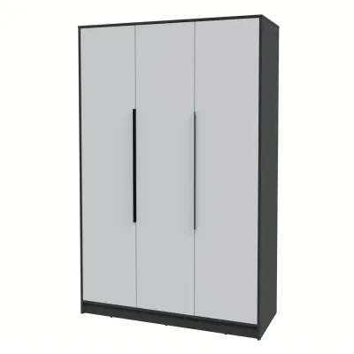 Шкаф КОНЦЕПТ КТ-Ш3, к.Антрацит/ф.Серый  (В2128хШ1360хГ547мм) фотография