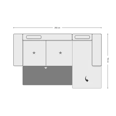 Диван CHILL KSL 2,5AL 42 AVL ST - KS CanFR 42 AVR ST фотография