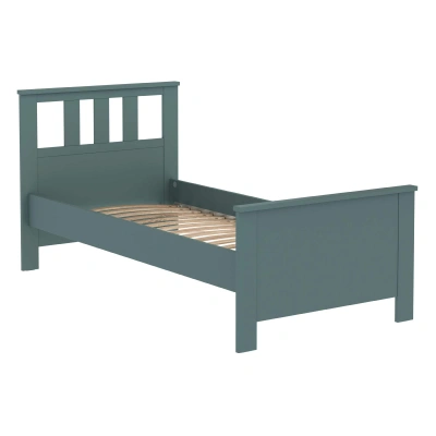 Кровать одинарная САГА 90*200, темно-бирюзовая (2.08.04.210.6 RU) фотография