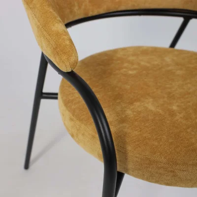 Кресло AV 350, горчичный шенилл Римини 08/черный_10