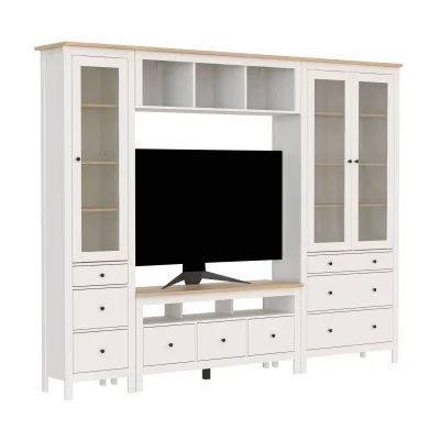 Спальня Сага, ясень + белый. Комплект №5_19