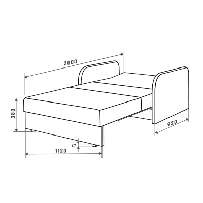 Диван-кровать АНРИ Norton Sky, синий_8