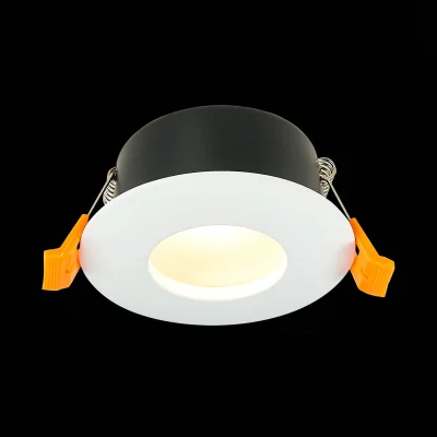 Св-к встр. Белый GU10 1*50W  IP44 D84xH50 220V Без ламп Встраиваемые светильники фотография