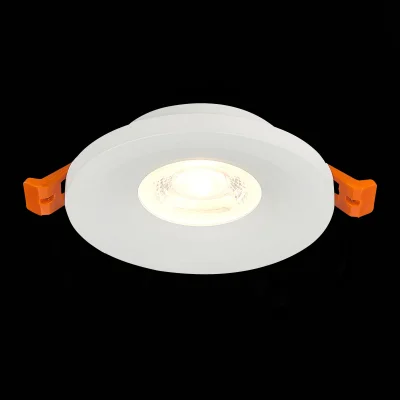 Св-к встр. Белый GU10 1*50W  D95xH27 220V Без ламп Встраиваемые светильники фотография