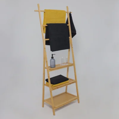 Набор полотенец махровых TANUKI, 2 шт (50*90см+70*140см), черный, 19-0303_9