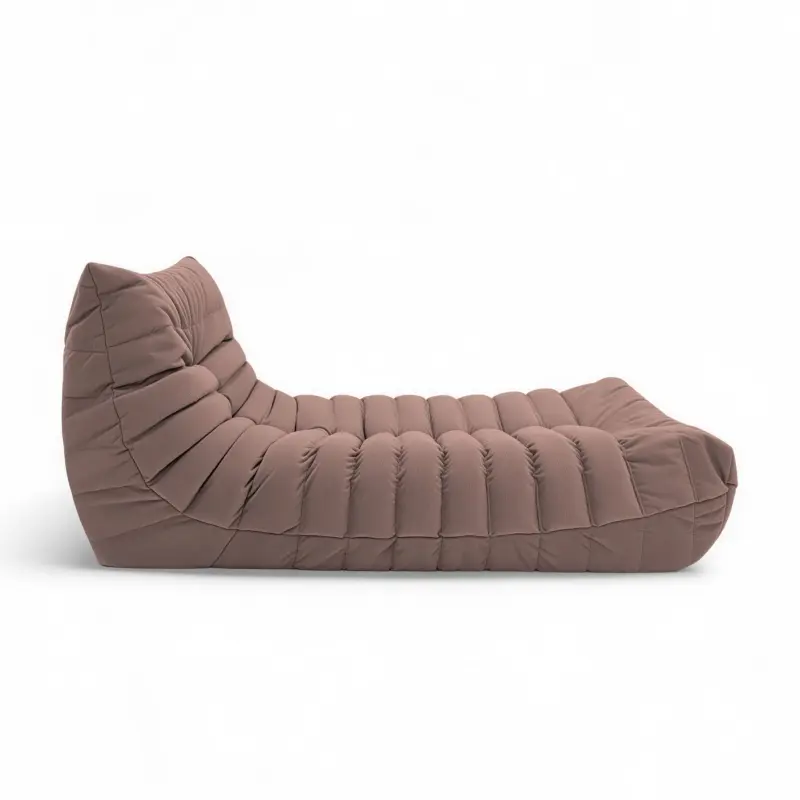 Бескаркасное кресло-шезлонг Француз BeanBag 90*45 / микровелюр, Фламинго_preview_2