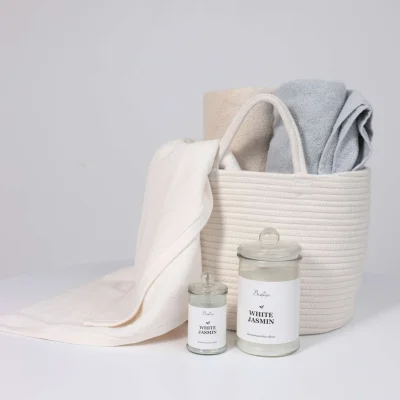 Ароматическая свеча WHITE JASMINE, Д60 Ш60 В110_4