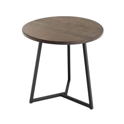 Стол журнальный SMT-60 DD, дуб мореный/черный фотография