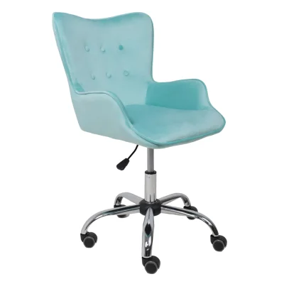 Кресло поворотное BELLA, велюр/мятный фотография