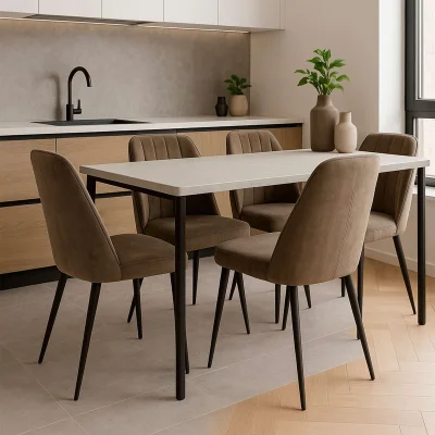 Стул LEONARD M-R1 360, b05 LATTE LUX\черный_2