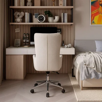 Кресло поворотное BELLA, XL, букле/белый_2