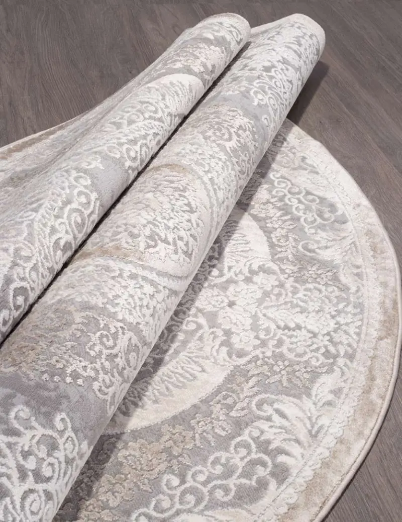 Ковер ARMINA 03880C - GREY / BROWN - Круг 2 на 2_preview_3
