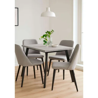 Стол BORG-110, раздвижной 110(142)х70, Серый сланец/Чёрный_3