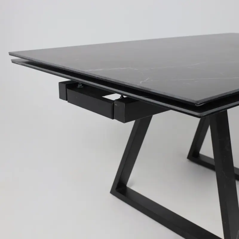 Стол МОНАКО NEW,керамика 0 кат. 1600(2240)*900, Камень черный Greys Black/Черный матовый, квадро_preview_14