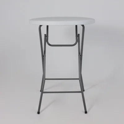 Стол складной Table AKS тип 20, белый (D80х110)_3