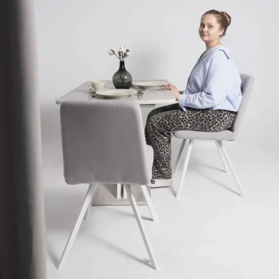 Стул ROMMY, b20 SILVER LUX\белый_2