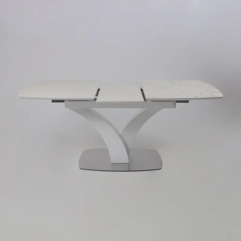 Стол НОТР ДАМ MODERNE, керамика 2 кат. 1400(1800)*850, Камень белый Calacata vagli/Белый Муар_preview_22